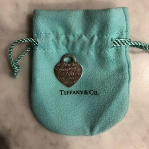 Tiffany and co necklace heart charm